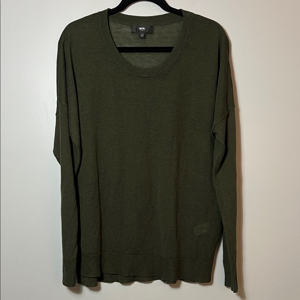 Massimo Dark Green Crewneck Sweater